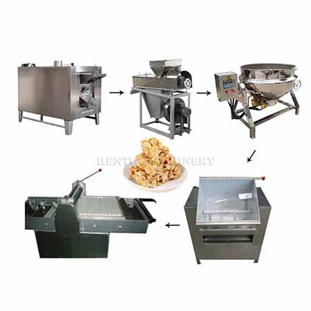 Linie de procesare a barelor de arahide