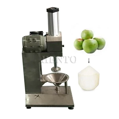 Mașină de coji de nucă de cocos verde