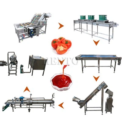 Linie de procesare a pastei de tomate